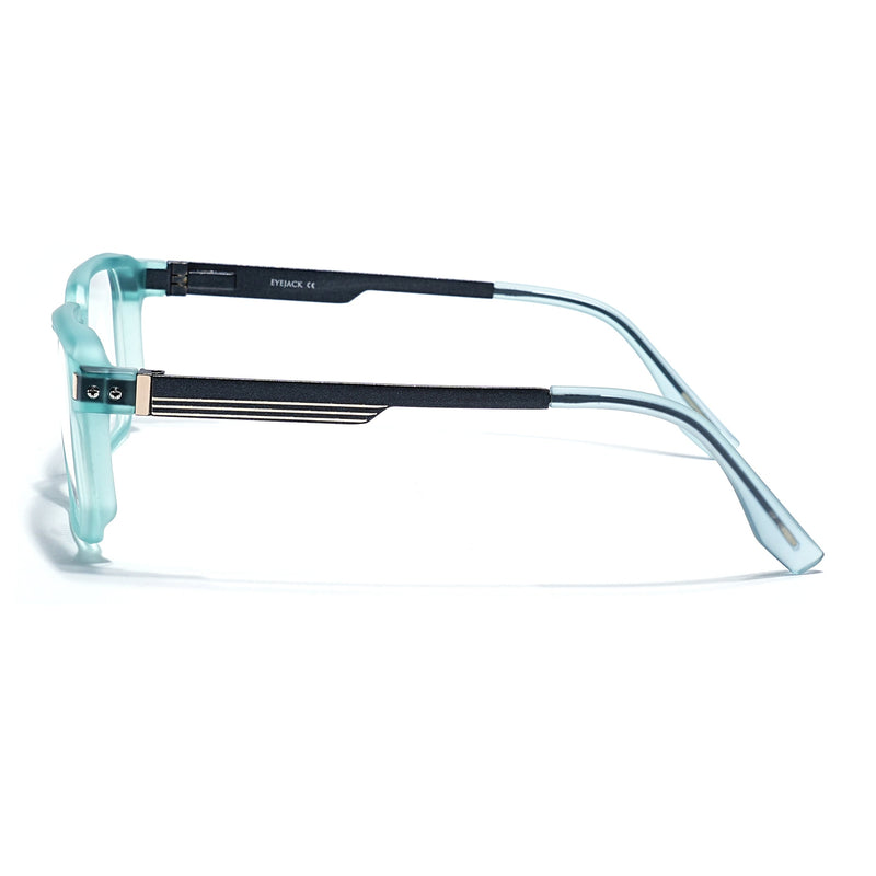 Eyejack Aqua Wayfarer Eyeglasses for Men & Women (162003FCL2468)