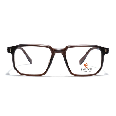 Eyejack Brown Wayfarer Eyeglasses for Men & Women (162003FCL2469)