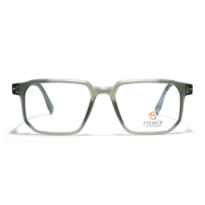 Eyejack Olive Wayfarer Eyeglasses for Men & Women (162003FCL2470)
