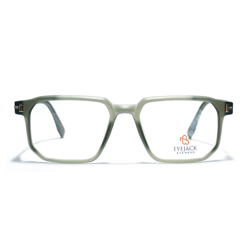 Eyejack Olive Wayfarer Eyeglasses for Men & Women (162003FCL2470)