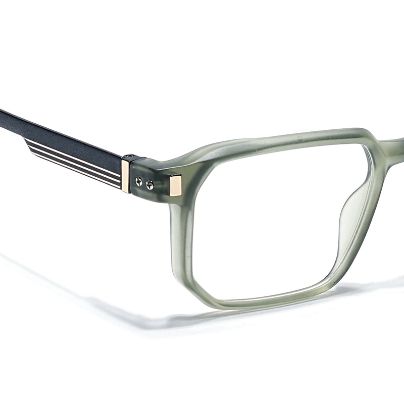 Eyejack Olive Wayfarer Eyeglasses for Men & Women (162003FCL2470)