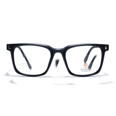 Eyejack Black Wayfarer Eyeglasses for Men & Women (162004FCL2472)