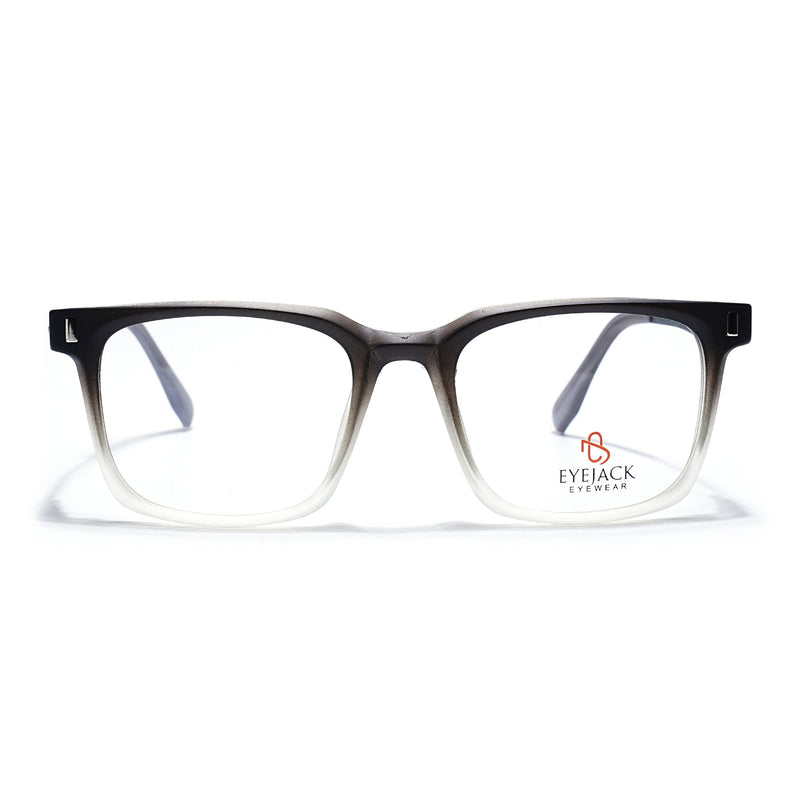 Eyejack Black & Grey Wayfarer Eyeglasses for Men & Women (162004FCL2476)