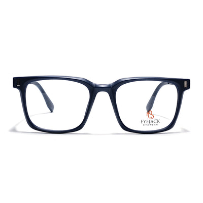 Eyejack Blue Wayfarer Eyeglasses for Men & Women (162004FCL2478)