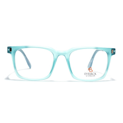 Eyejack Aqua Wayfarer Eyeglasses for Men & Women (162004FCL2480)