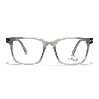 Eyejack Olive Wayfarer Eyeglasses for Men & Women (162004FCL2482)