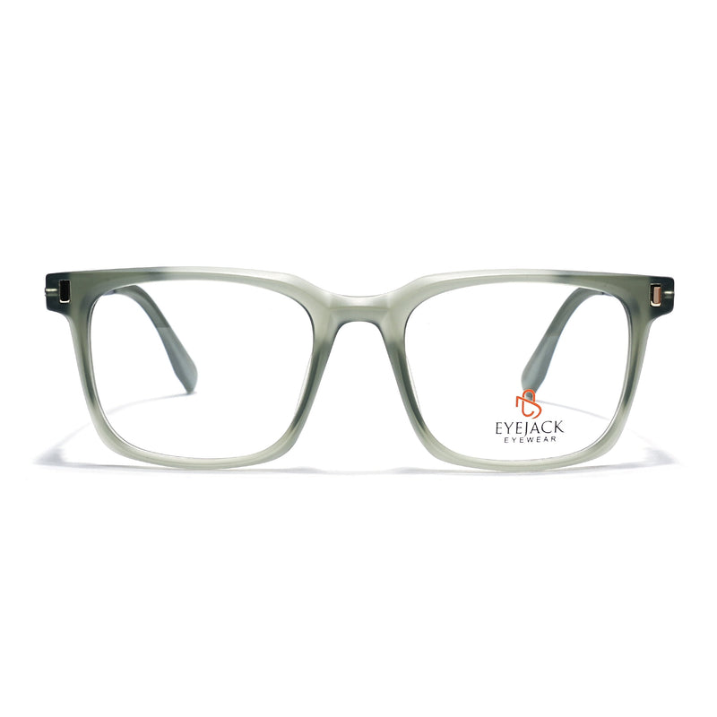 Eyejack Olive Wayfarer Eyeglasses for Men & Women (162004FCL2482)