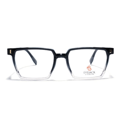 Eyejack Black & Transparent Wayfarer Eyeglasses for Men & Women (162005FCL2487)