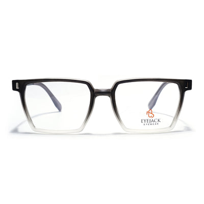 Eyejack Black & Grey Wayfarer Eyeglasses for Men & Women (162005FCL2488)