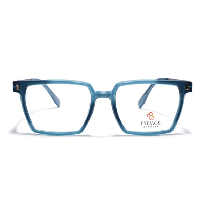 Eyejack Sea Green Wayfarer Eyeglasses for Men & Women (162005FCL2492)
