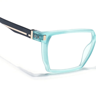 Eyejack Aqua Wayfarer Eyeglasses for Men & Women (162005FCL2493)