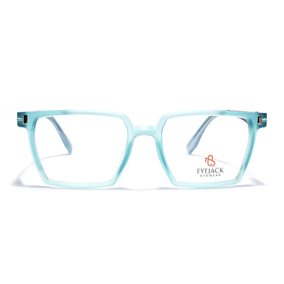 Eyejack Aqua Wayfarer Eyeglasses for Men & Women (162005FCL2493)