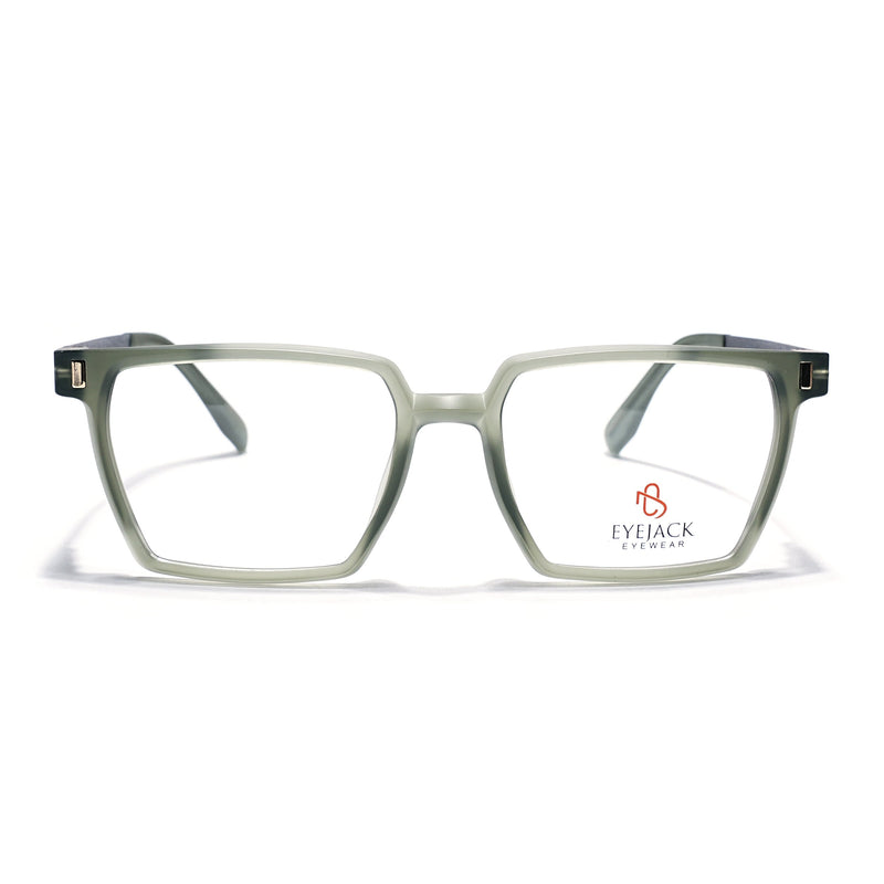 Eyejack Olive Wayfarer Eyeglasses for Men & Women (162005FCL2495)