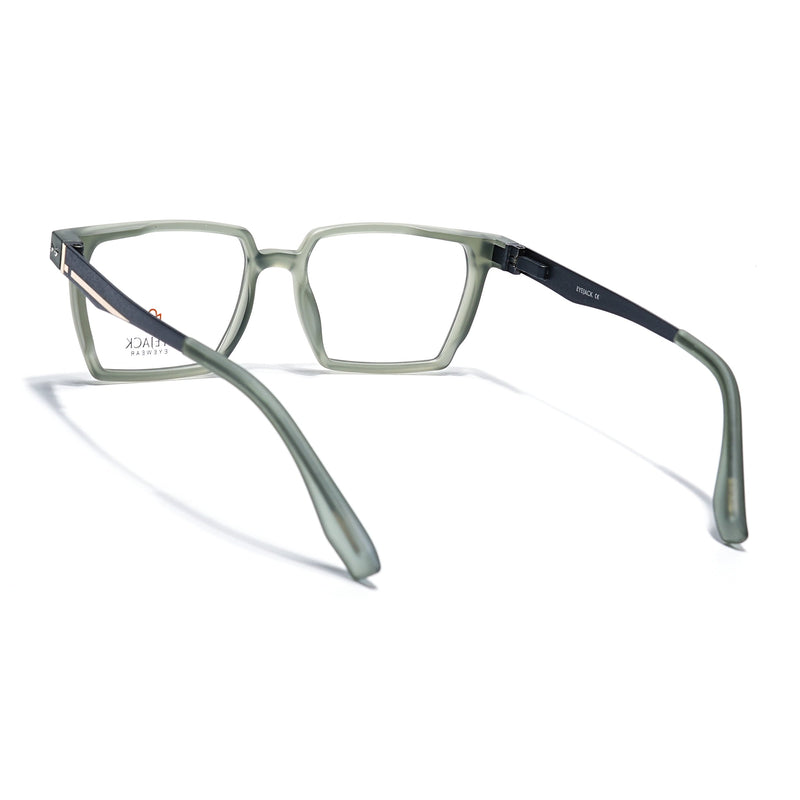 Eyejack Olive Wayfarer Eyeglasses for Men & Women (162005FCL2495)
