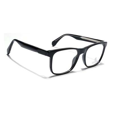 Eyejack Shine Black Wayfarer Eyeglasses for Men & Women (163003FCL2252)