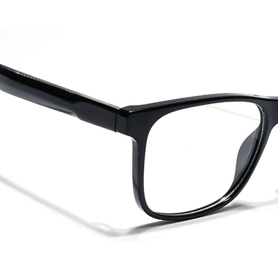 Eyejack Shine Black Wayfarer Eyeglasses for Men & Women (163003FCL2252)