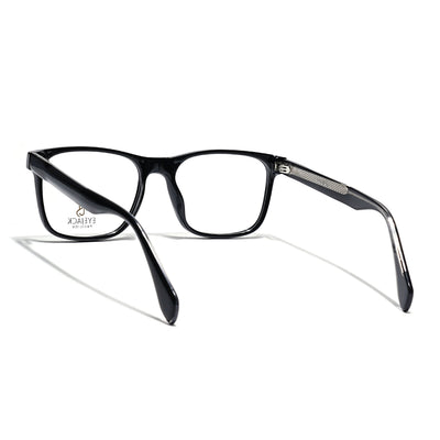 Eyejack Shine Black Wayfarer Eyeglasses for Men & Women (163003FCL2252)