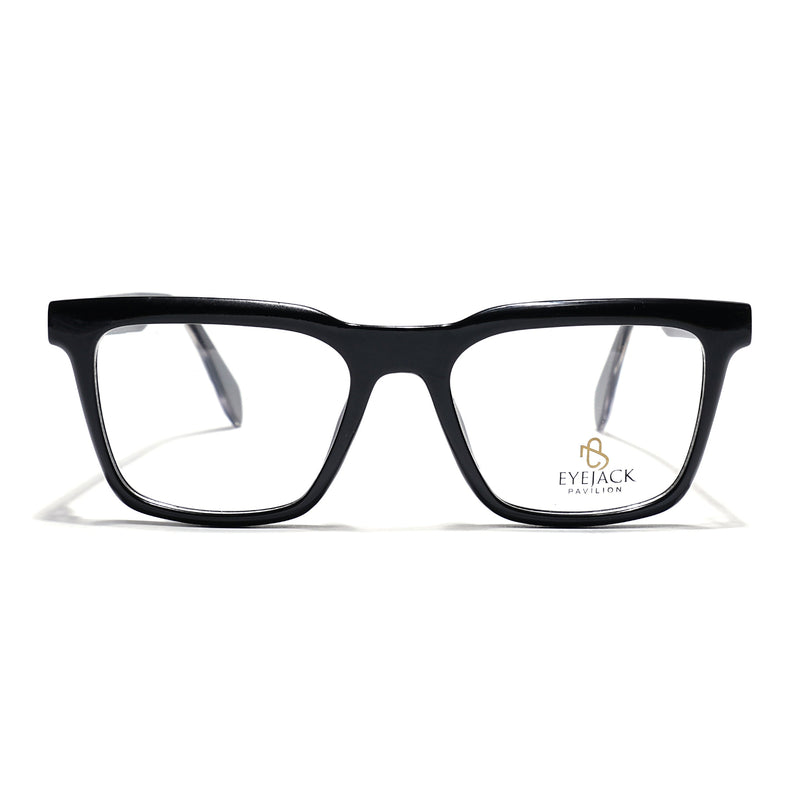 Eyejack Shine Black Wayfarer Eyeglasses for Men & Women (163005FCL2269)