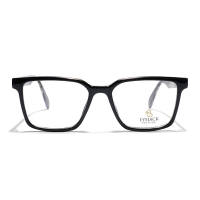 Eyejack Shine Black Wayfarer Eyeglasses for Men & Women (163006FCL2277)