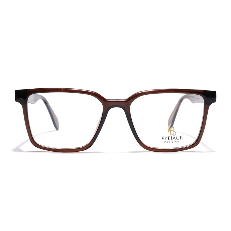 Eyejack Brown Wayfarer Eyeglasses for Men & Women (163006FCL2279)