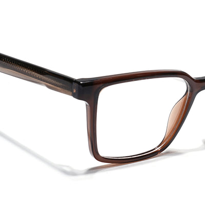 Eyejack Brown Wayfarer Eyeglasses for Men & Women (163006FCL2279)