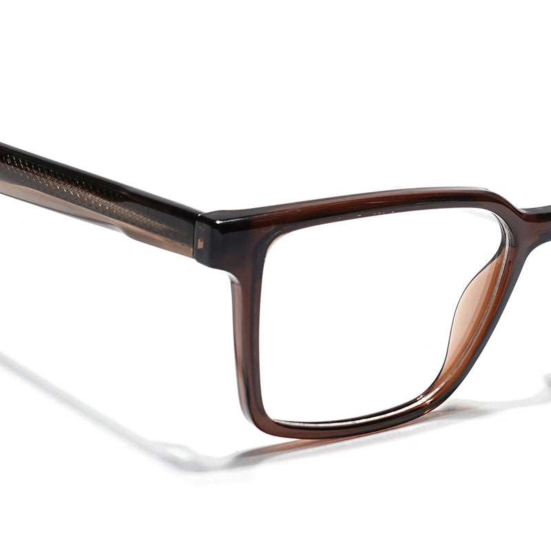 Eyejack Brown Wayfarer Eyeglasses for Men & Women (163006FCL2279)