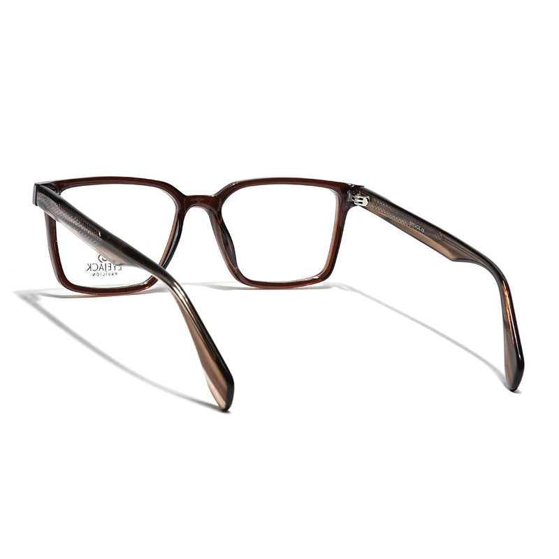 Eyejack Brown Wayfarer Eyeglasses for Men & Women (163006FCL2279)