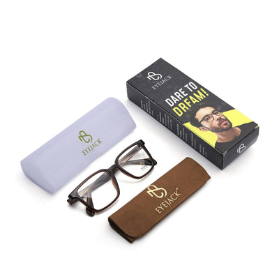 Eyejack Brown Wayfarer Eyeglasses for Men & Women (163006FCL2279)
