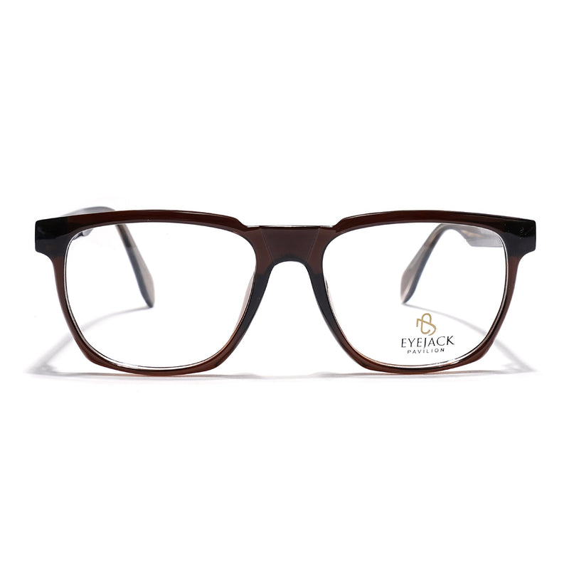Eyejack Brown Wayfarer Eyeglasses for Men & Women (163010FCL2311)