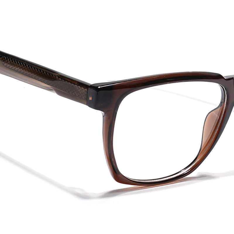 Eyejack Brown Wayfarer Eyeglasses for Men & Women (163010FCL2311)