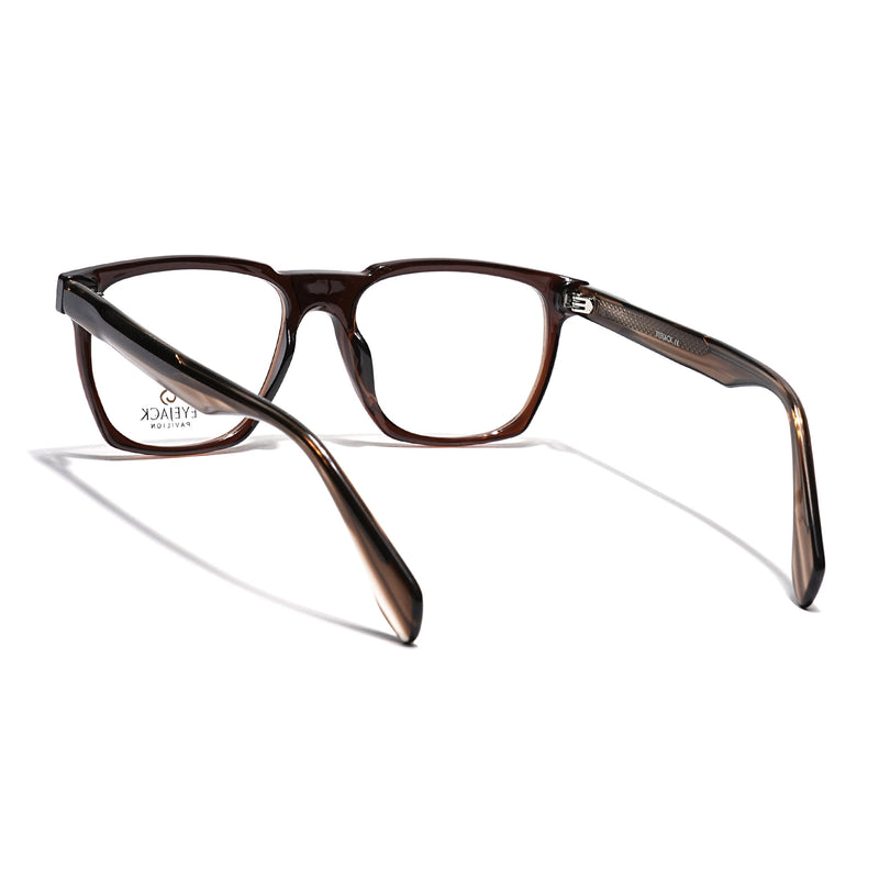 Eyejack Brown Wayfarer Eyeglasses for Men & Women (163010FCL2311)