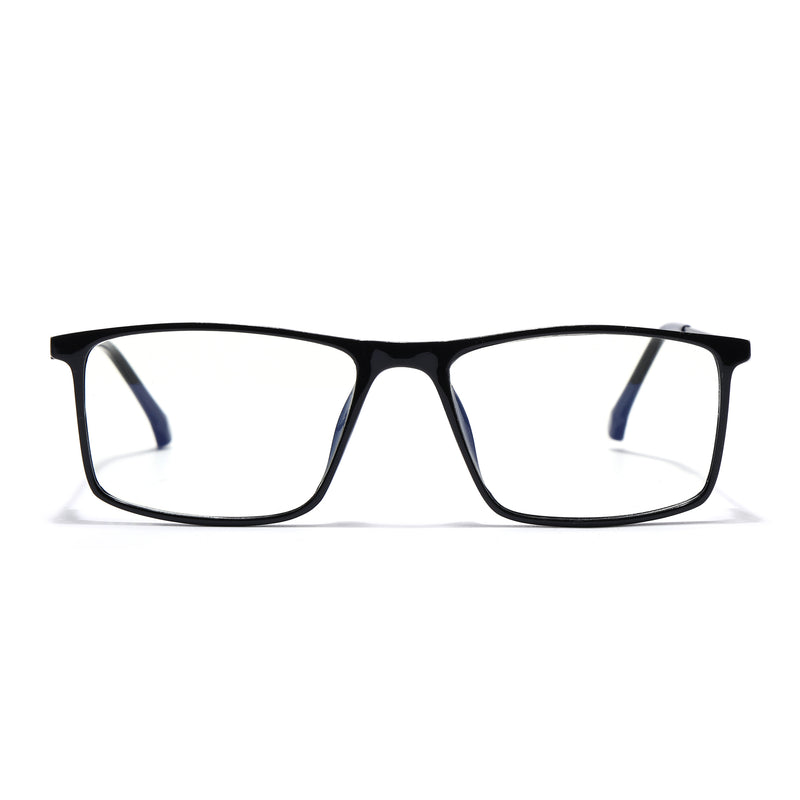 Goeye Black Rectangle Eyeglasses for Men & Women (TR85605GE1696)