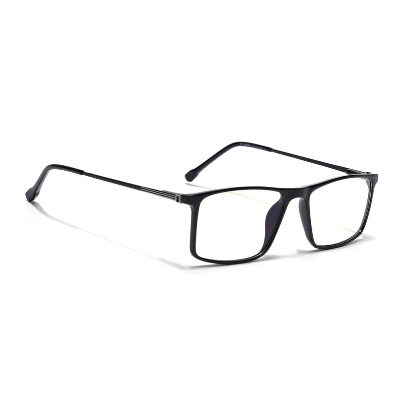 Goeye Black Rectangle Eyeglasses for Men & Women (TR85605GE1696)
