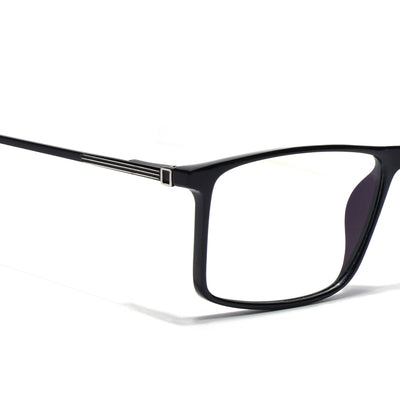 Goeye Black Rectangle Eyeglasses for Men & Women (TR85605GE1696)
