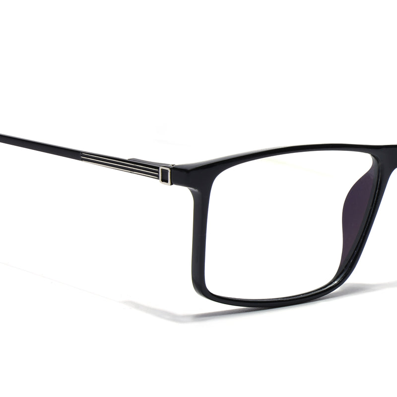 Goeye Black Rectangle Eyeglasses for Men & Women (TR85605GE1696)