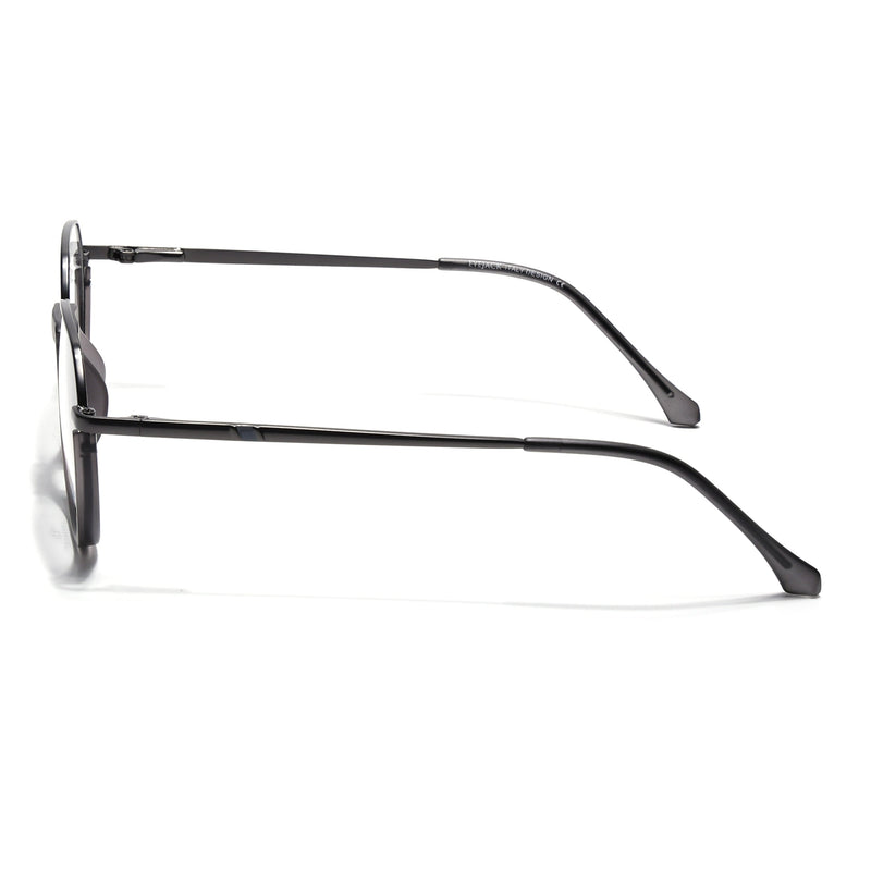 Eyejack Skyline Grey Round Eyeglasses for Men & Women (170201FCL1979-C3)