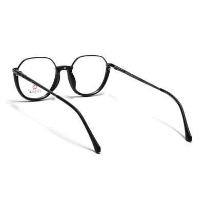 Eyejack Skyline Grey & Black Round Eyeglasses for Men & Women (170202FCL1987-C1)