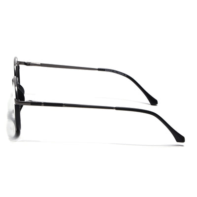 Eyejack Skyline Grey & Black Round Eyeglasses for Men & Women (170202FCL1987-C1)