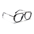 Eyejack Skyline Black & Silver Wayfarer Eyeglasses for Men & Women (170204FCL2005-C1)