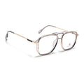 Eyejack Skyline Golden & Grey Wayfarer Eyeglasses for Men & Women (170206FCL2023-C5)