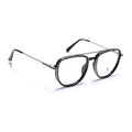 Eyejack Skyline Black & Silver Wayfarer Eyeglasses for Men & Women (170208FCL2032-C1)