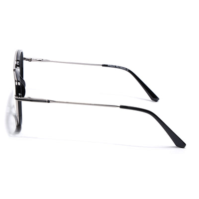 Eyejack Skyline Black & Silver Wayfarer Eyeglasses for Men & Women (170208FCL2032-C1)