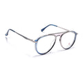 Eyejack Skyline Silver & Blue Aviator Eyeglasses for Men & Women (170210FCL2046-C3)