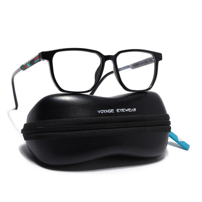 Shift | Voyage Black Wayfarer  Eyeglasses for Men & Women (176101FMG9245)