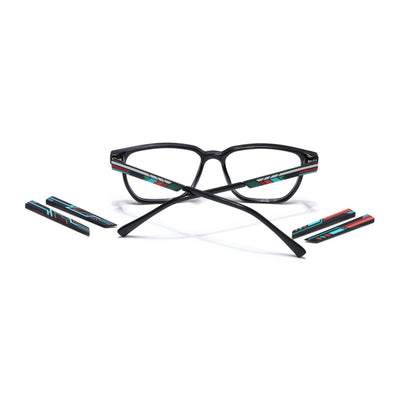 Shift | Voyage Black Wayfarer  Eyeglasses for Men & Women (176101FMG9245)