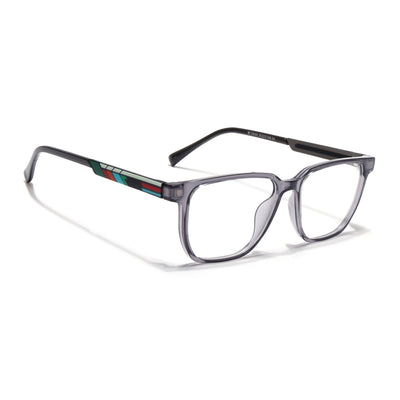 Shift | Voyage Grey Wayfarer  Eyeglasses for Men & Women (176101FMG9246)