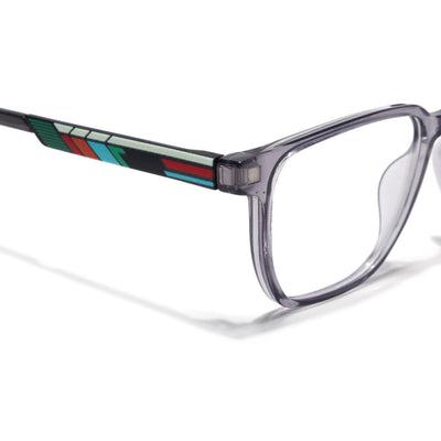 Shift | Voyage Grey Wayfarer  Eyeglasses for Men & Women (176101FMG9246)