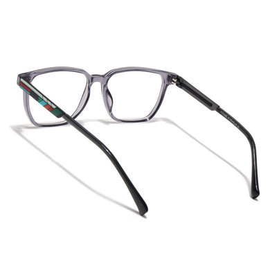 Shift | Voyage Grey Wayfarer  Eyeglasses for Men & Women (176101FMG9246)