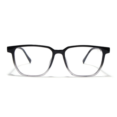 Shift | Voyage Black & Grey Wayfarer  Eyeglasses for Men & Women (176101FMG9247)