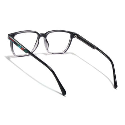 Shift | Voyage Black & Grey Wayfarer  Eyeglasses for Men & Women (176101FMG9247)